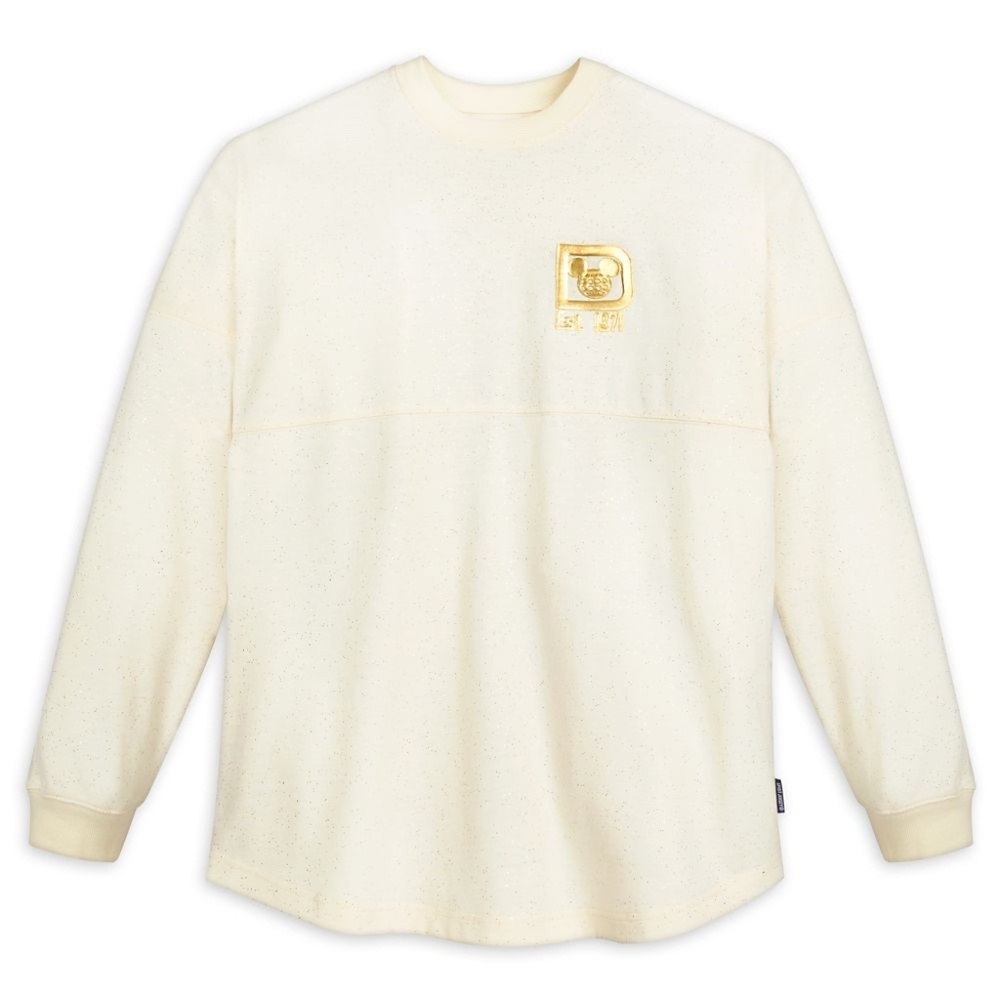 Walt Disney World Gold Pixie Dust Glitter Castle Spirit Jersey Size LARGE - NEW - Picture 2 of 3